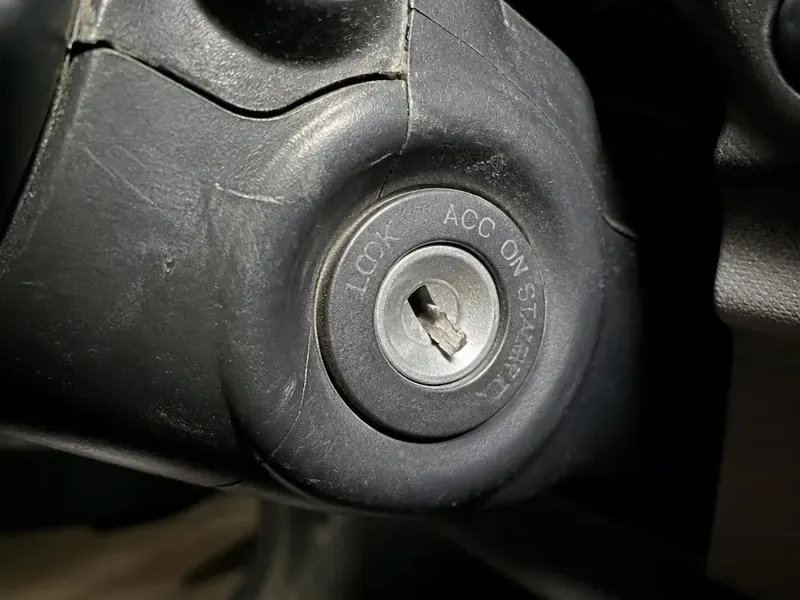 Before — Broken key extracted, ignition saved by Austin Car Key Experts