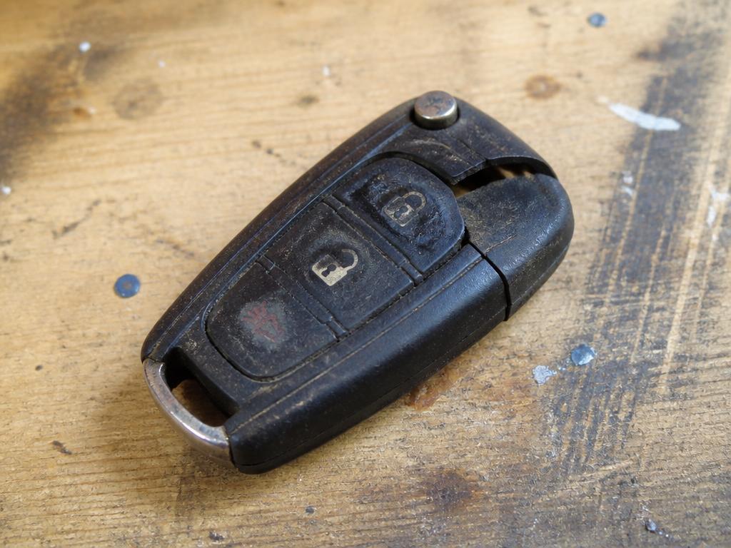 Before — Worn fob replaced and programmed by Austin Car Key Experts