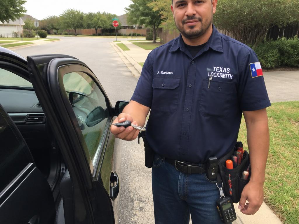 After — Damage-free lockout in Round Rock by Austin Car Key Experts